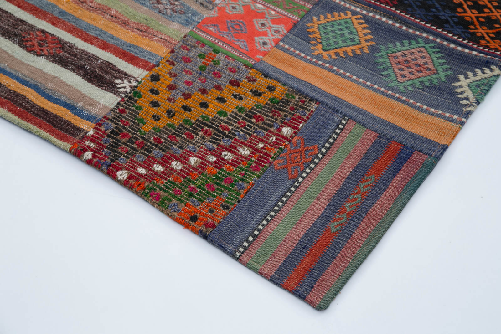 7x10 Multicolor Kilim Patchwork Rug - 30474