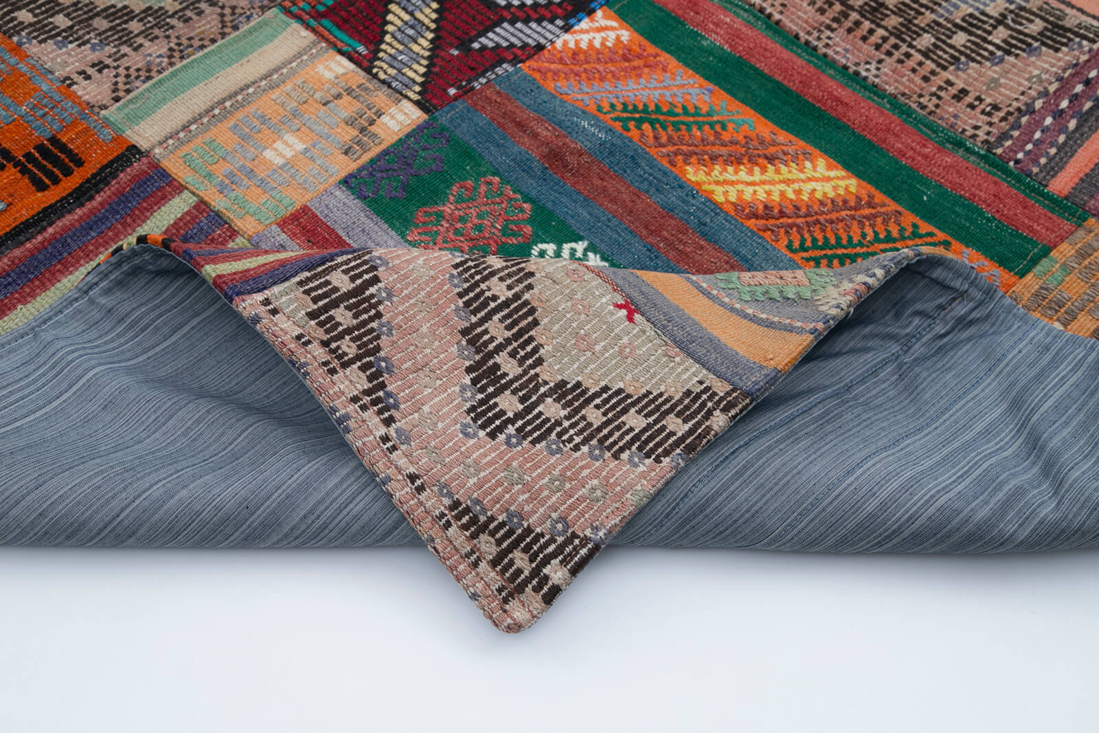 7x10 Multicolor Kilim Patchwork Rug - 30474