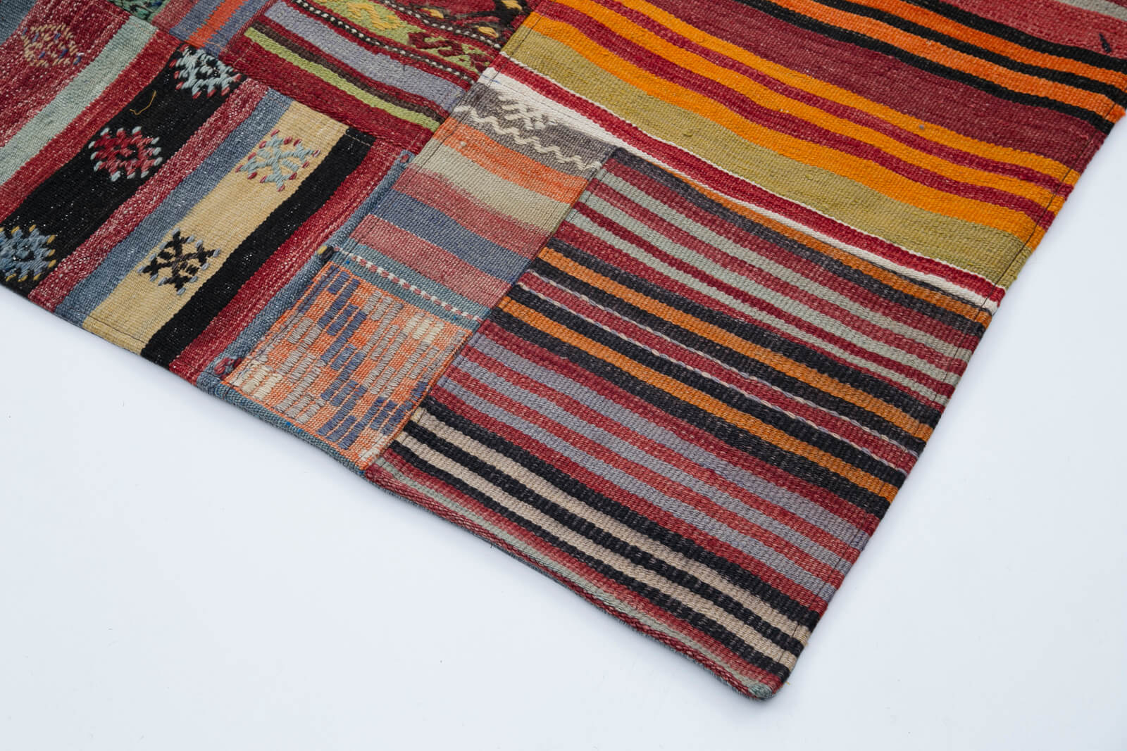 7x10 Multicolor Kilim Patchwork Rug - 30476