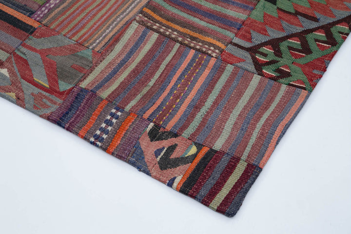 7x10 Multicolor Kilim Patchwork Rug - 30480