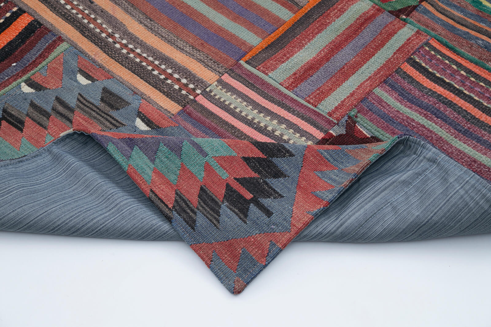 7x10 Multicolor Kilim Patchwork Rug - 30480