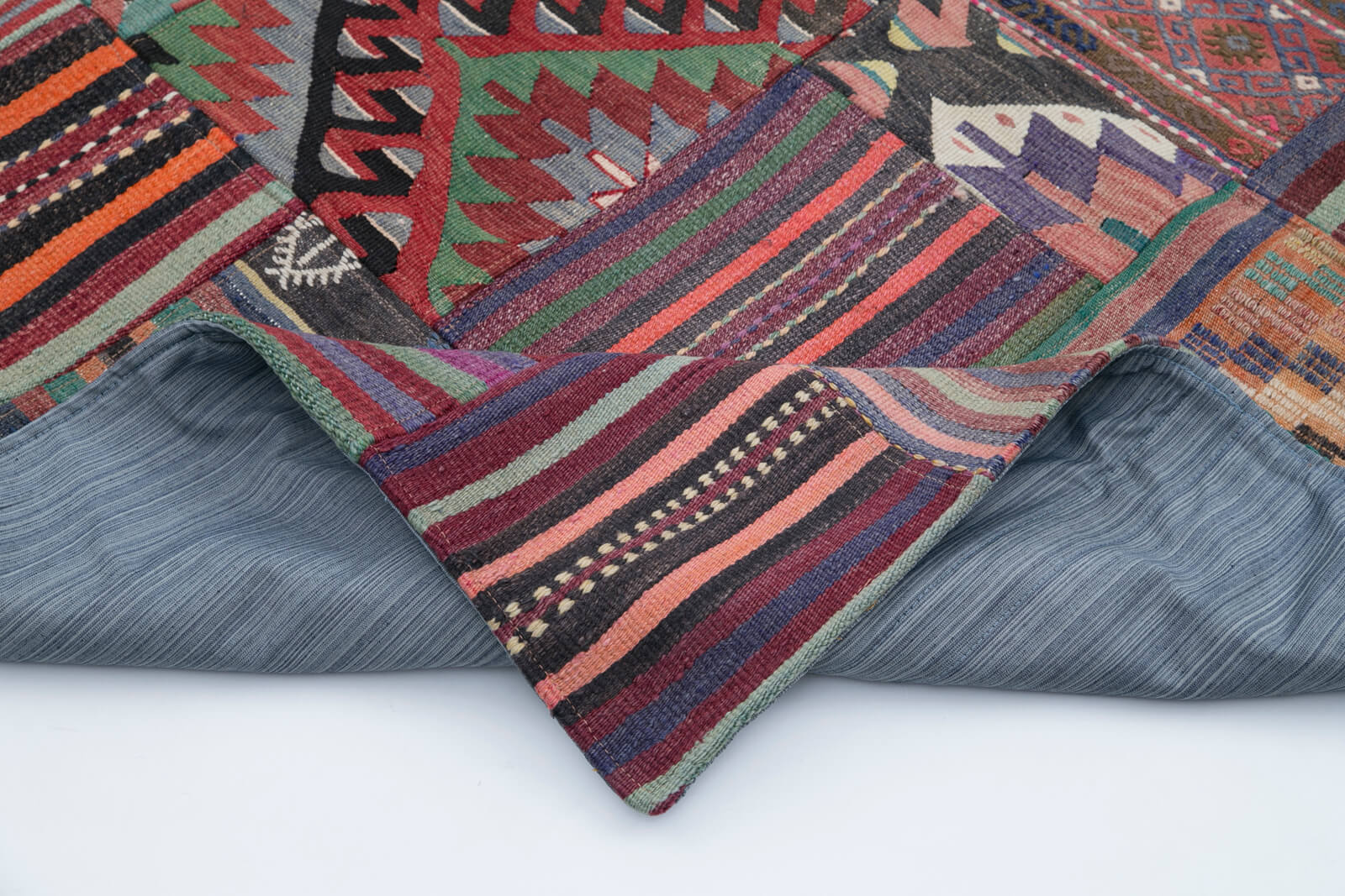 7x10 Multicolor Kilim Patchwork Rug - 30488