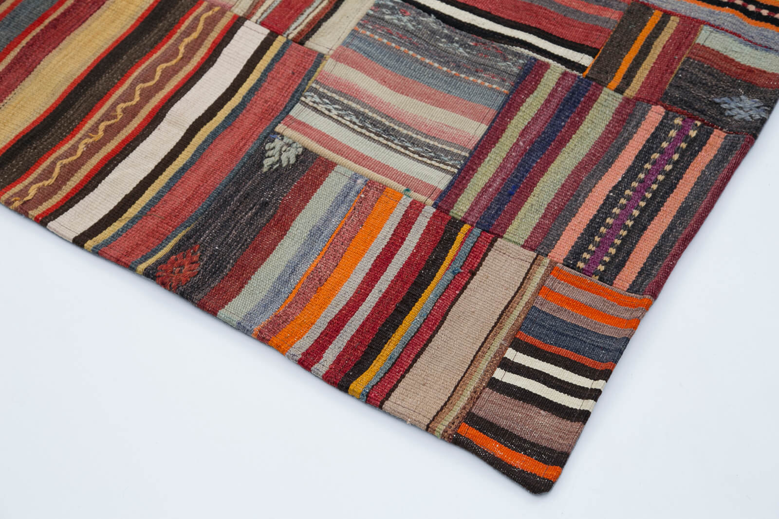 7x10 Multicolor Kilim Patchwork Rug - 30490