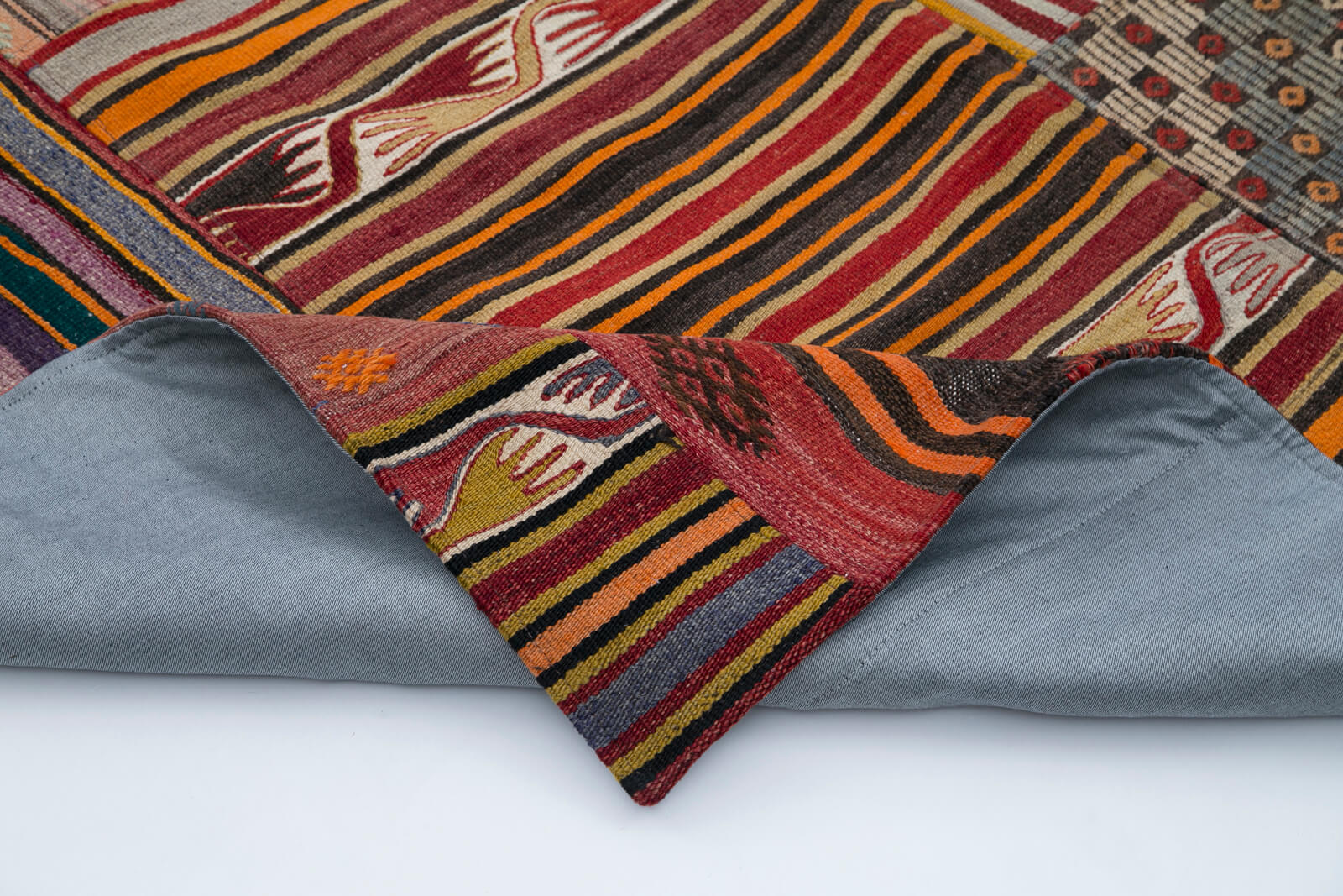 7x10 Multicolor Kilim Patchwork Rug - 30490