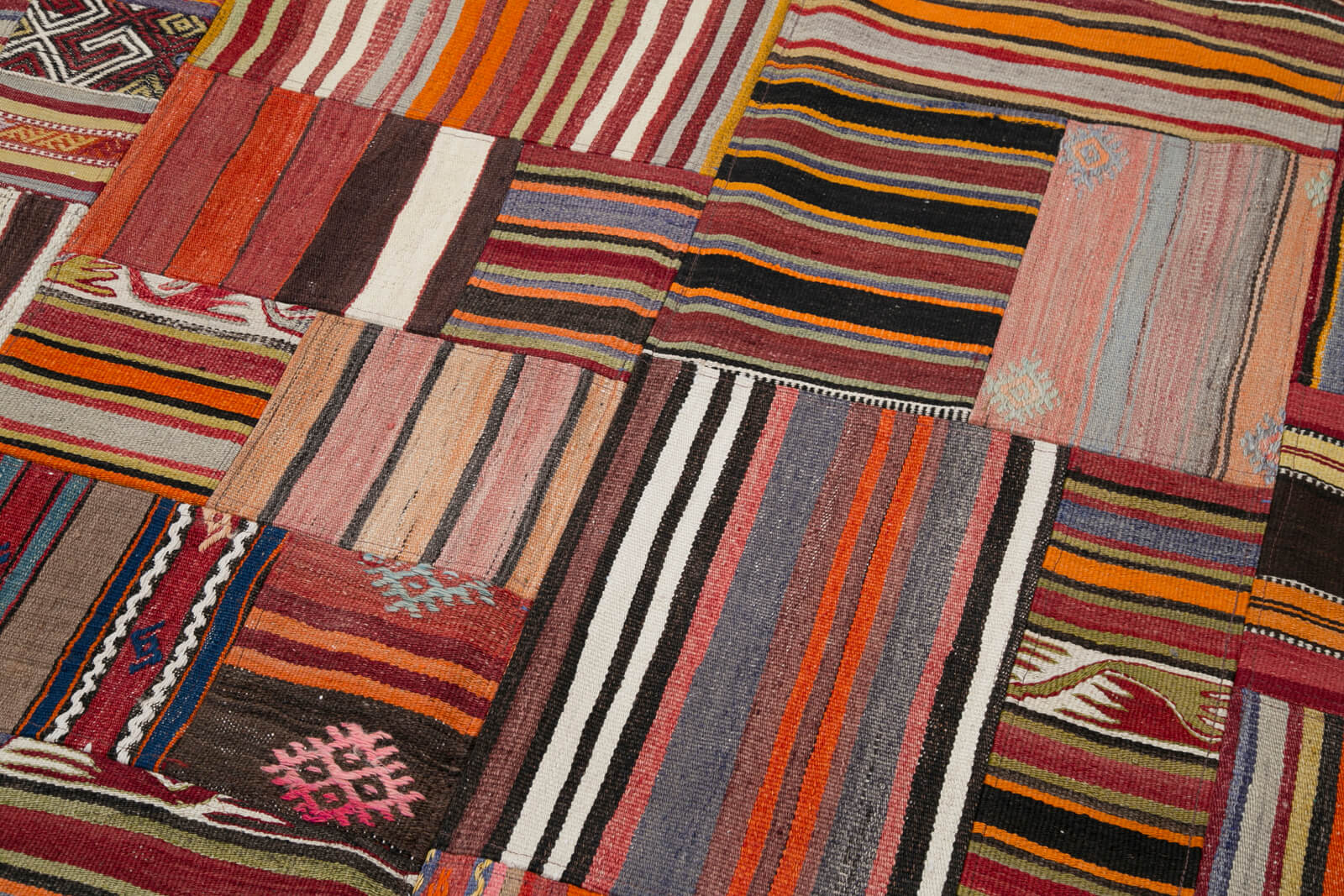 7x10 Multicolor Kilim Patchwork Rug - 30490