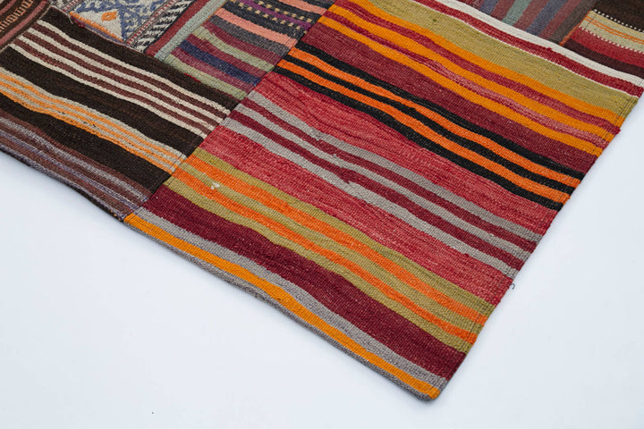 7x10 Multicolor Kilim Patchwork Rug - 30495