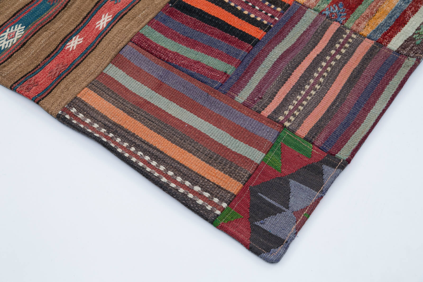 7x10 Multicolor Kilim Patchwork Rug - 30498
