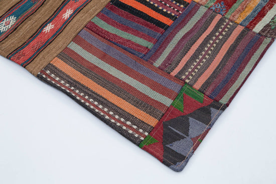7x10 Multicolor Kilim Patchwork Rug - 30498