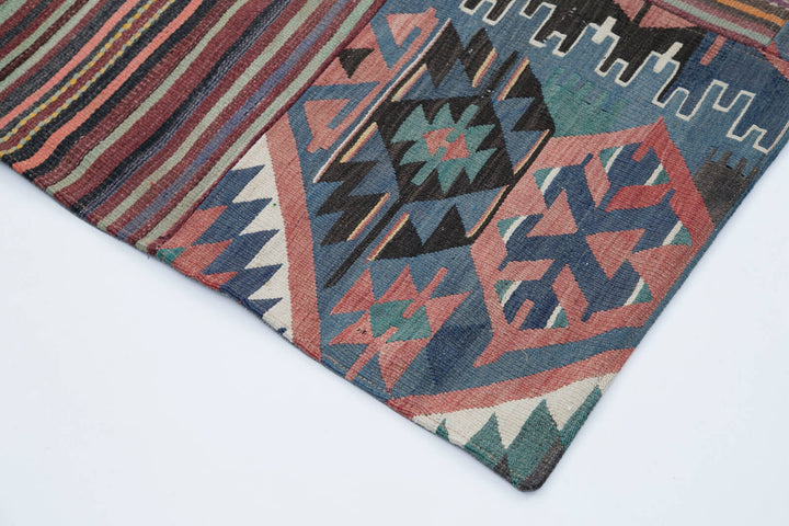 7x10 Multicolor Kilim Patchwork Rug - 30499