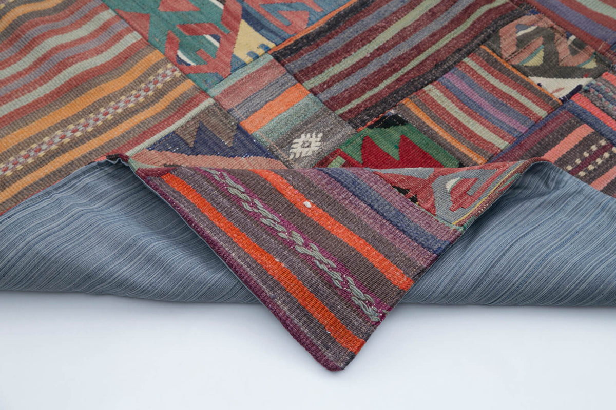 7x10 Multicolor Kilim Patchwork Rug - 30499