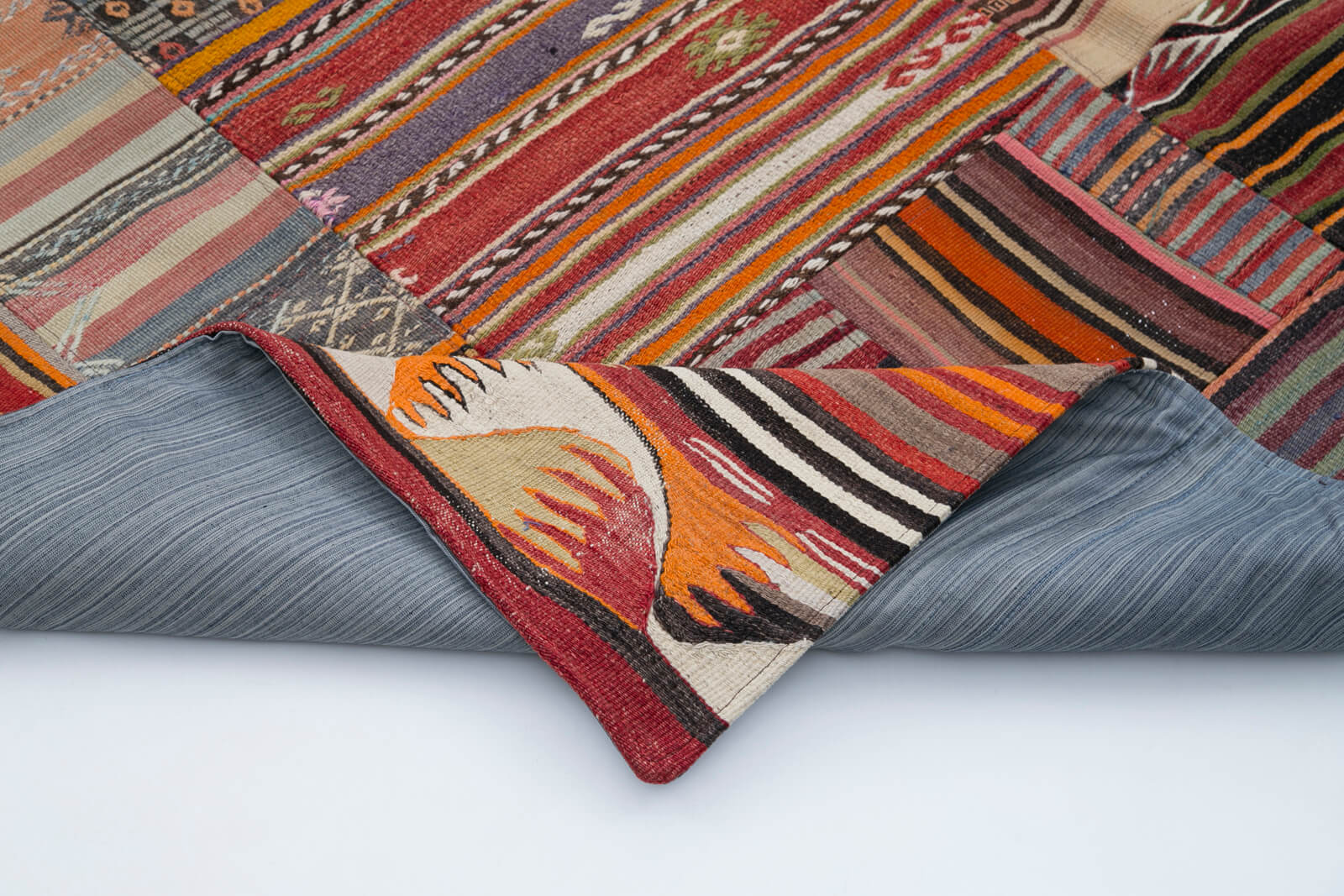 7x10 Multicolor Kilim Patchwork Rug - 30500