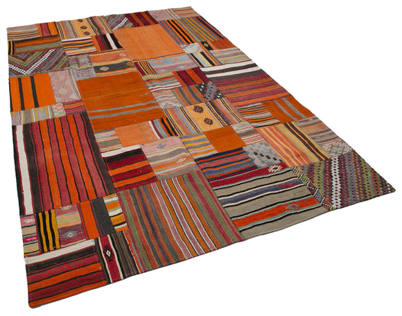 7x10 Multicolor Kilim Patchwork Rug - 30502