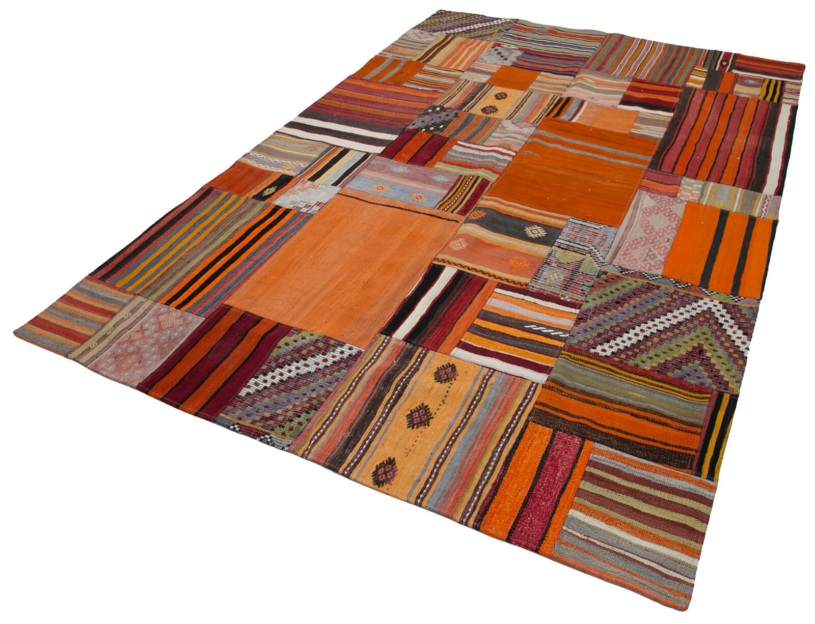 7x10 Multicolor Kilim Patchwork Rug - 30502