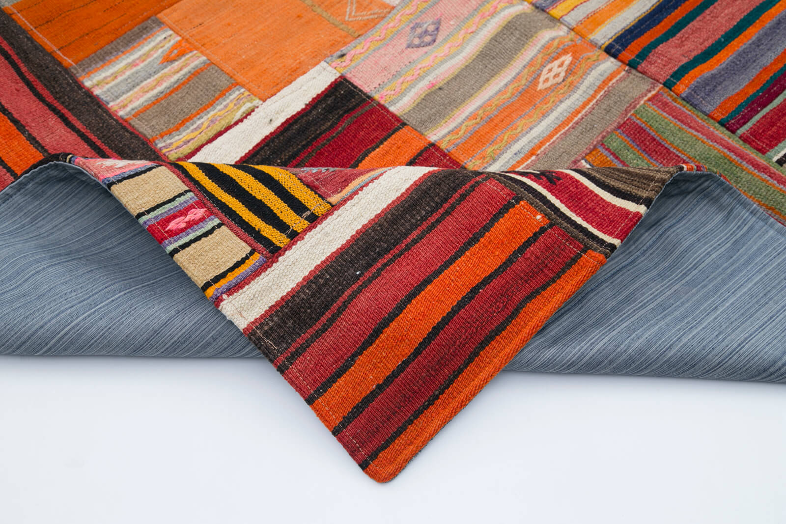 7x10 Multicolor Kilim Patchwork Rug - 30502
