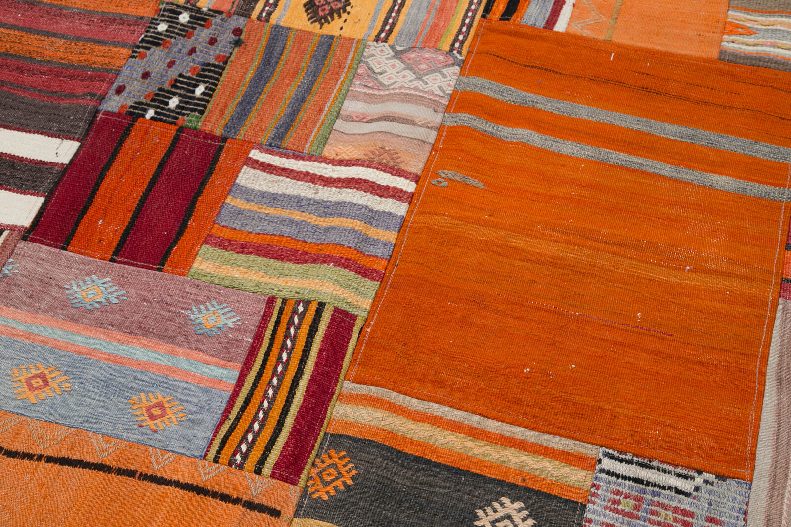 7x10 Multicolor Kilim Patchwork Rug - 30502