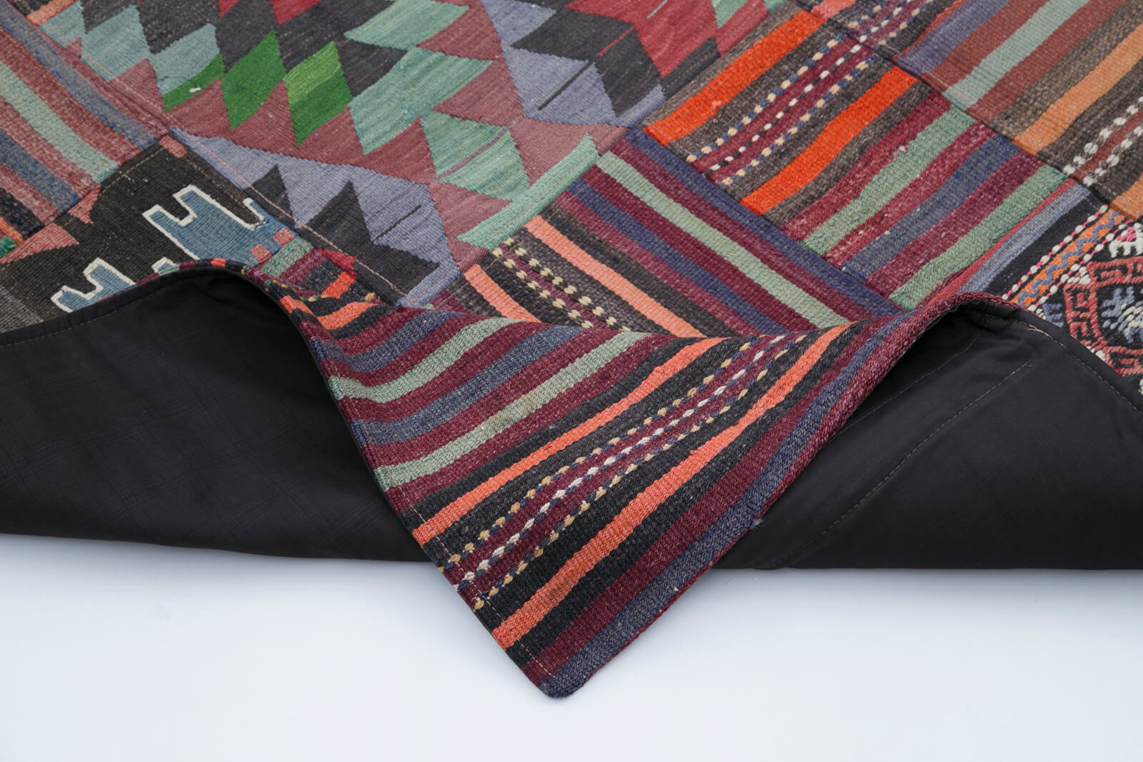 7x10 Multicolor Kilim Patchwork Rug - 30520