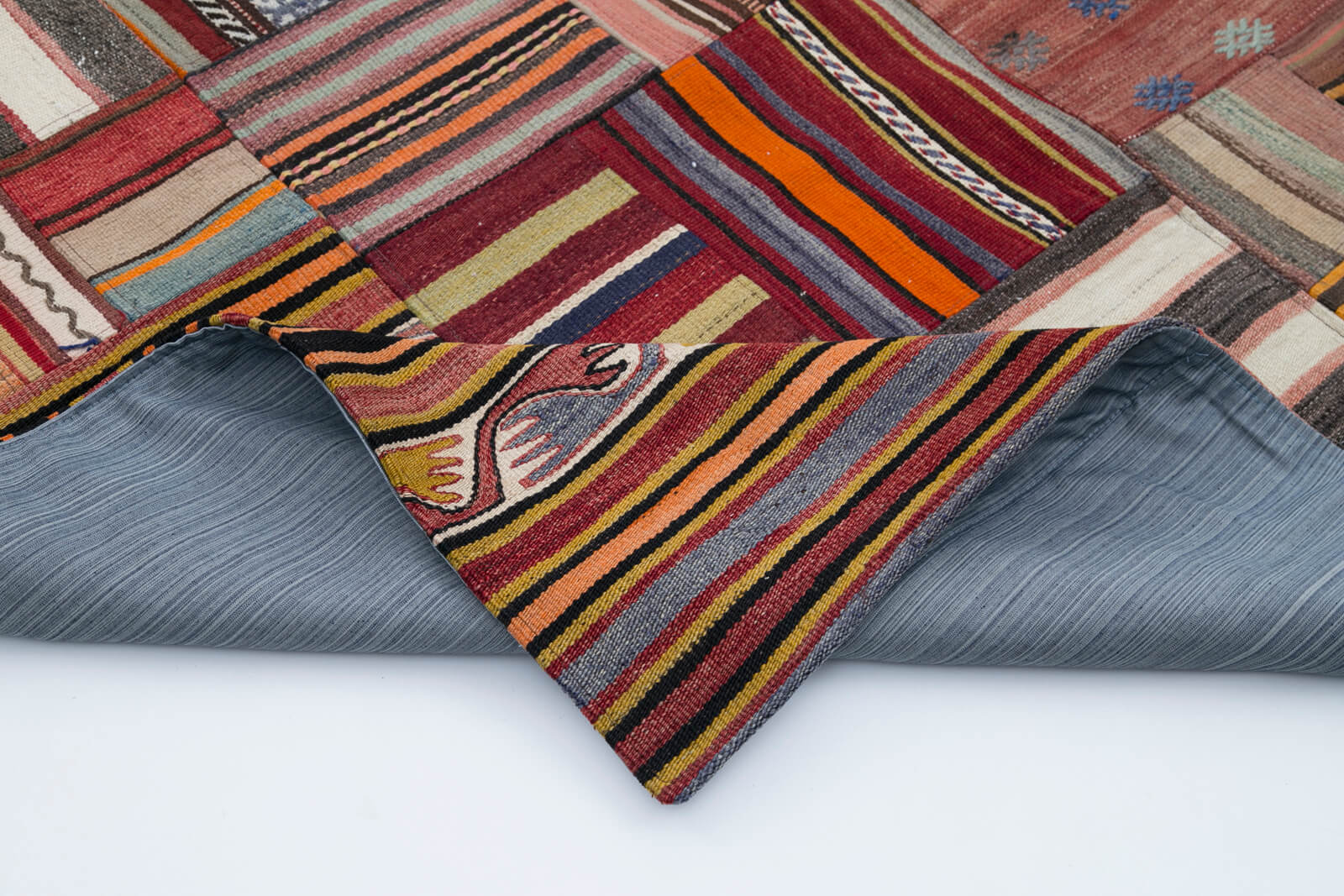 7x10 Multicolor Kilim Patchwork Rug - 30521