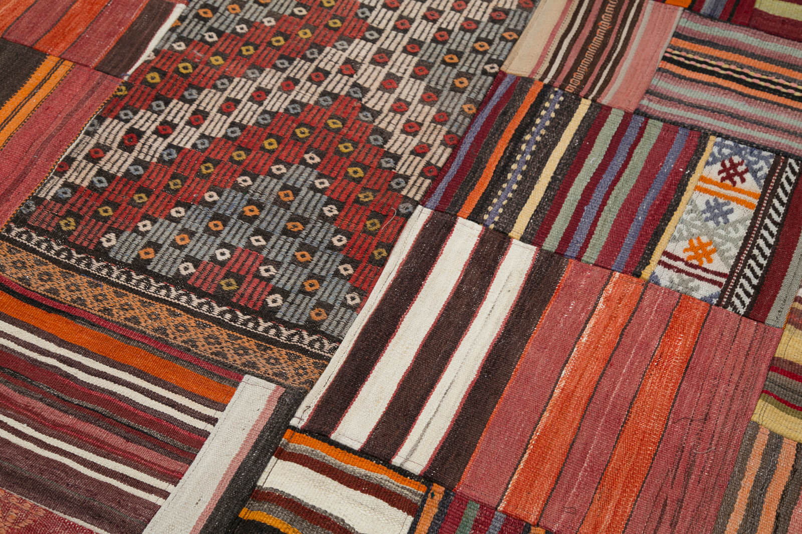 7x10 Multicolor Kilim Patchwork Rug - 30521