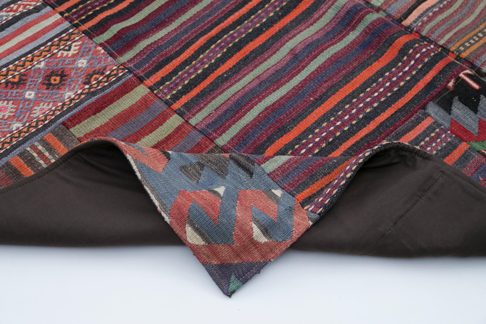 7x10 Multicolor Kilim Patchwork Rug - 30524