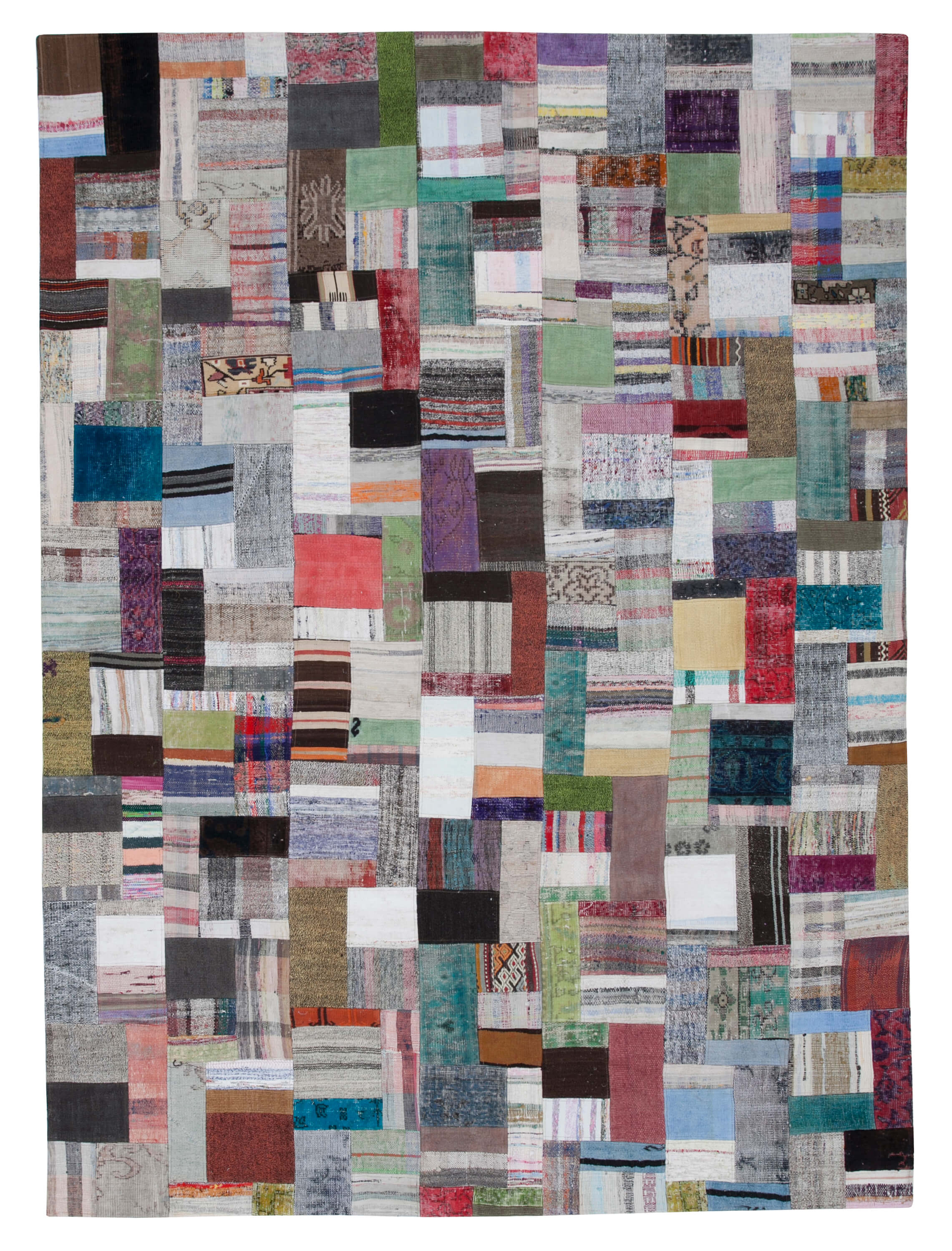 8x11 Multicolor Kilim Patchwork Rug - 30546