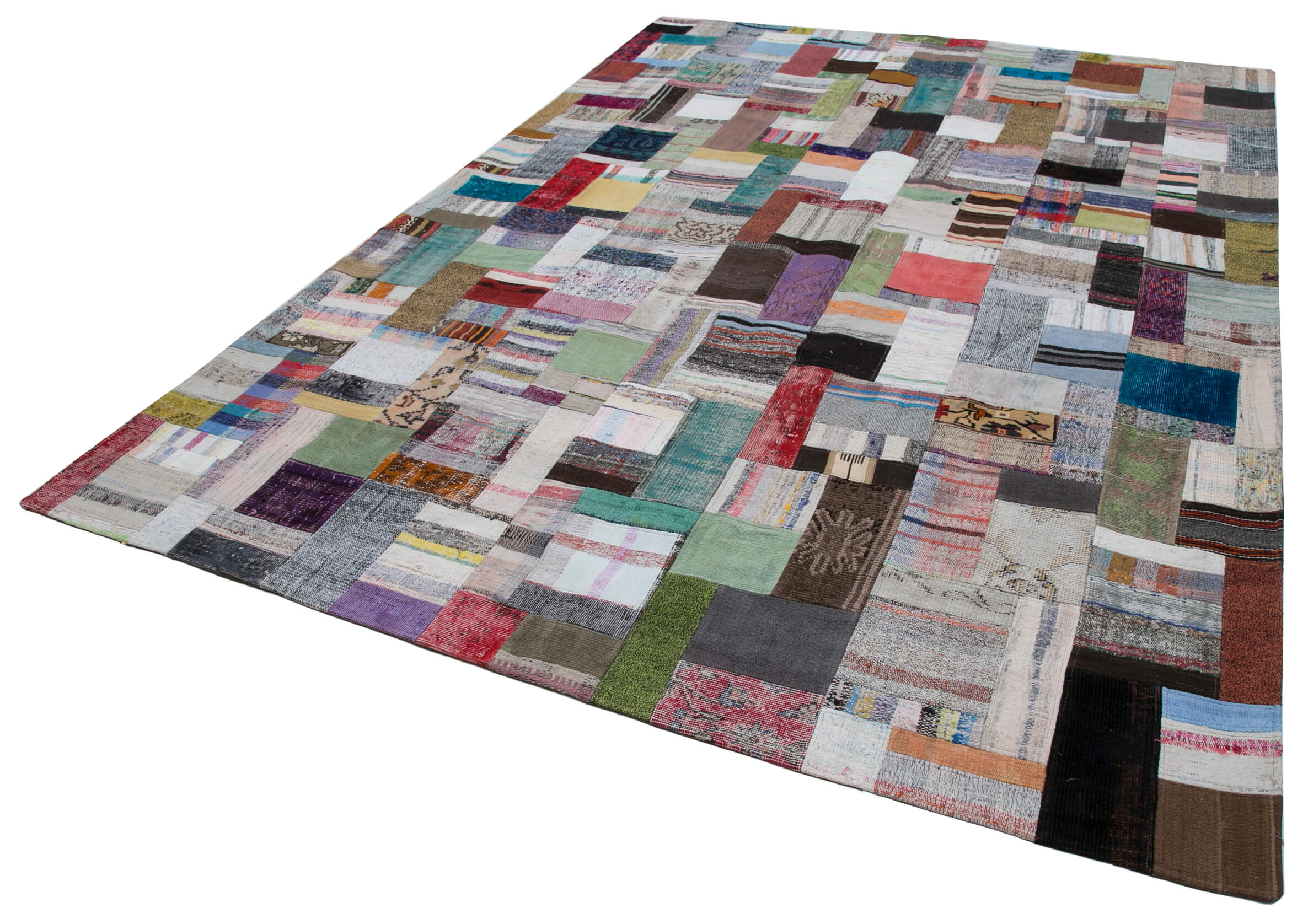 8x11 Multicolor Kilim Patchwork Rug - 30546