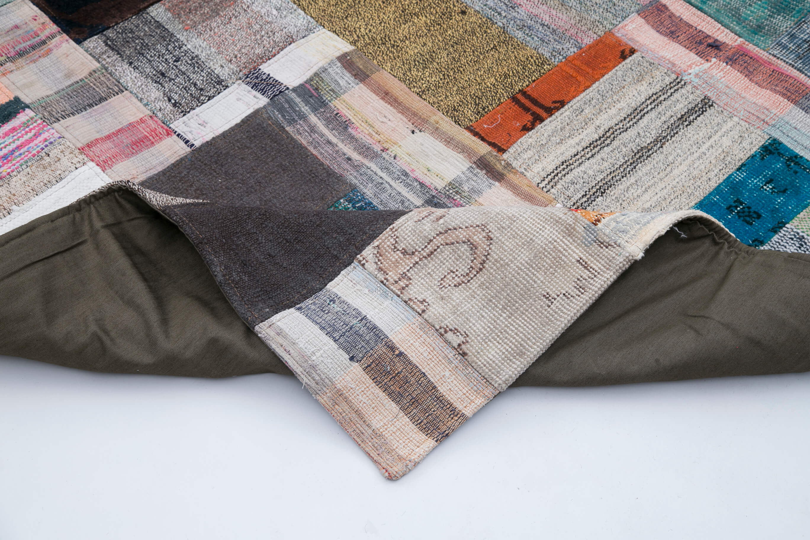 8x11 Multicolor Kilim Patchwork Rug - 30546
