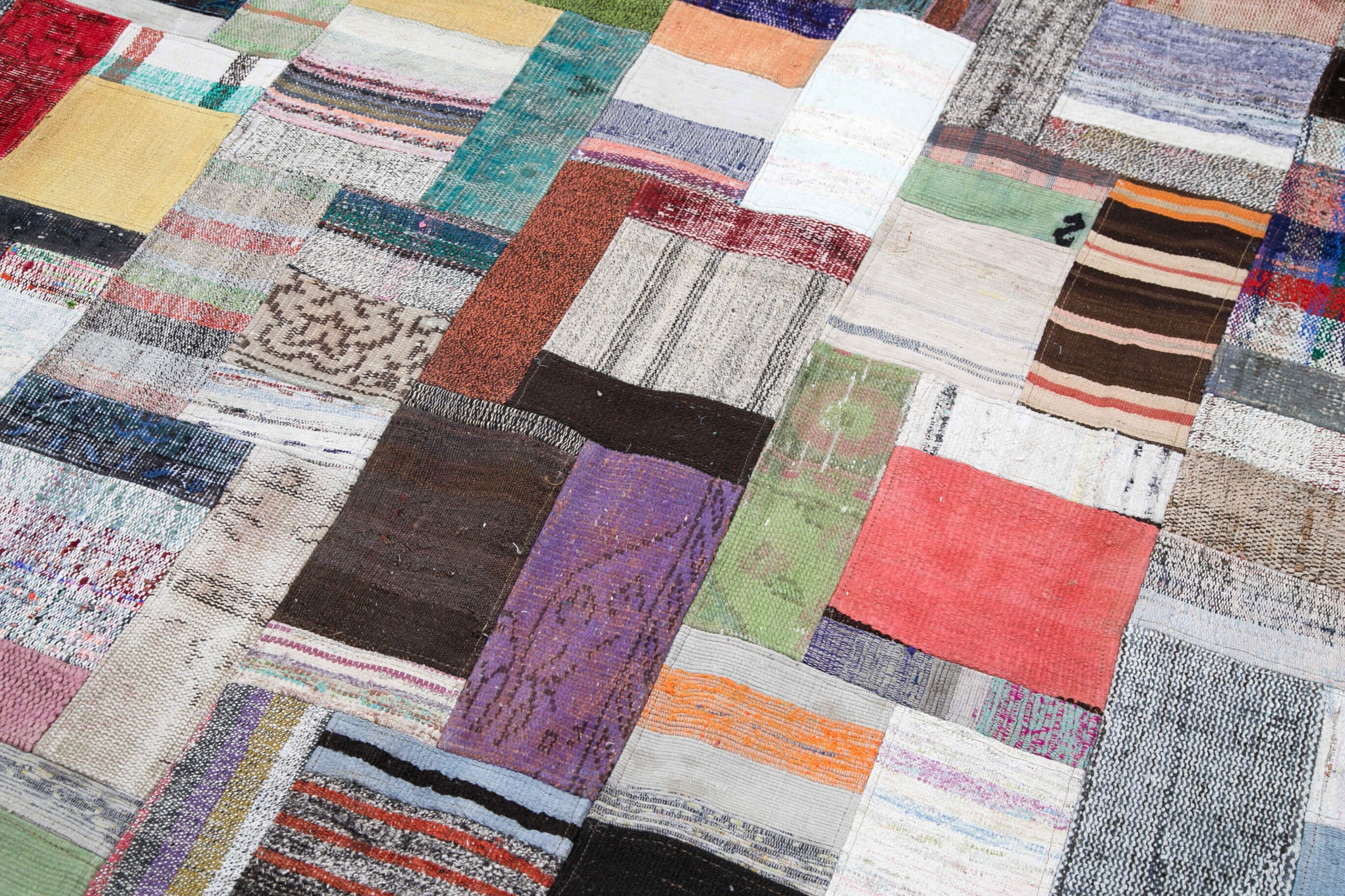 8x11 Multicolor Kilim Patchwork Rug - 30546