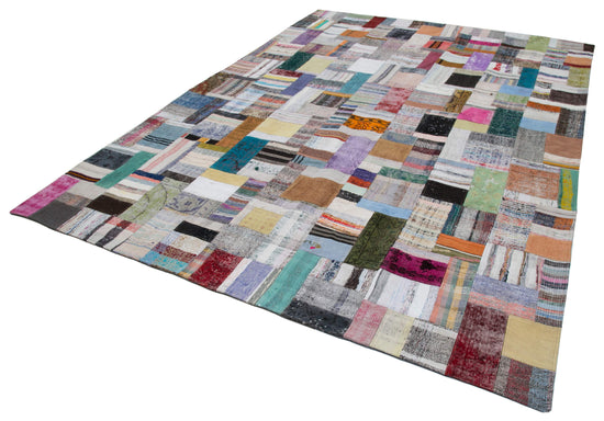 8x11 Multicolor Kilim Patchwork Rug - 30547