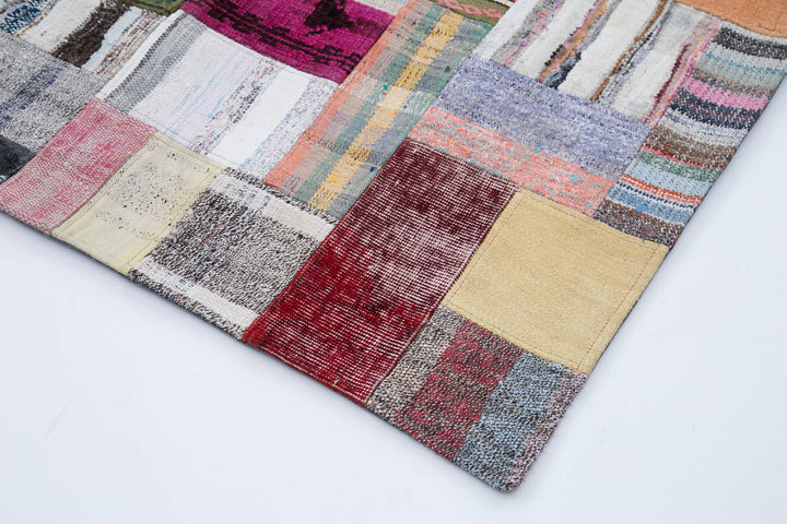 8x11 Multicolor Kilim Patchwork Rug - 30547