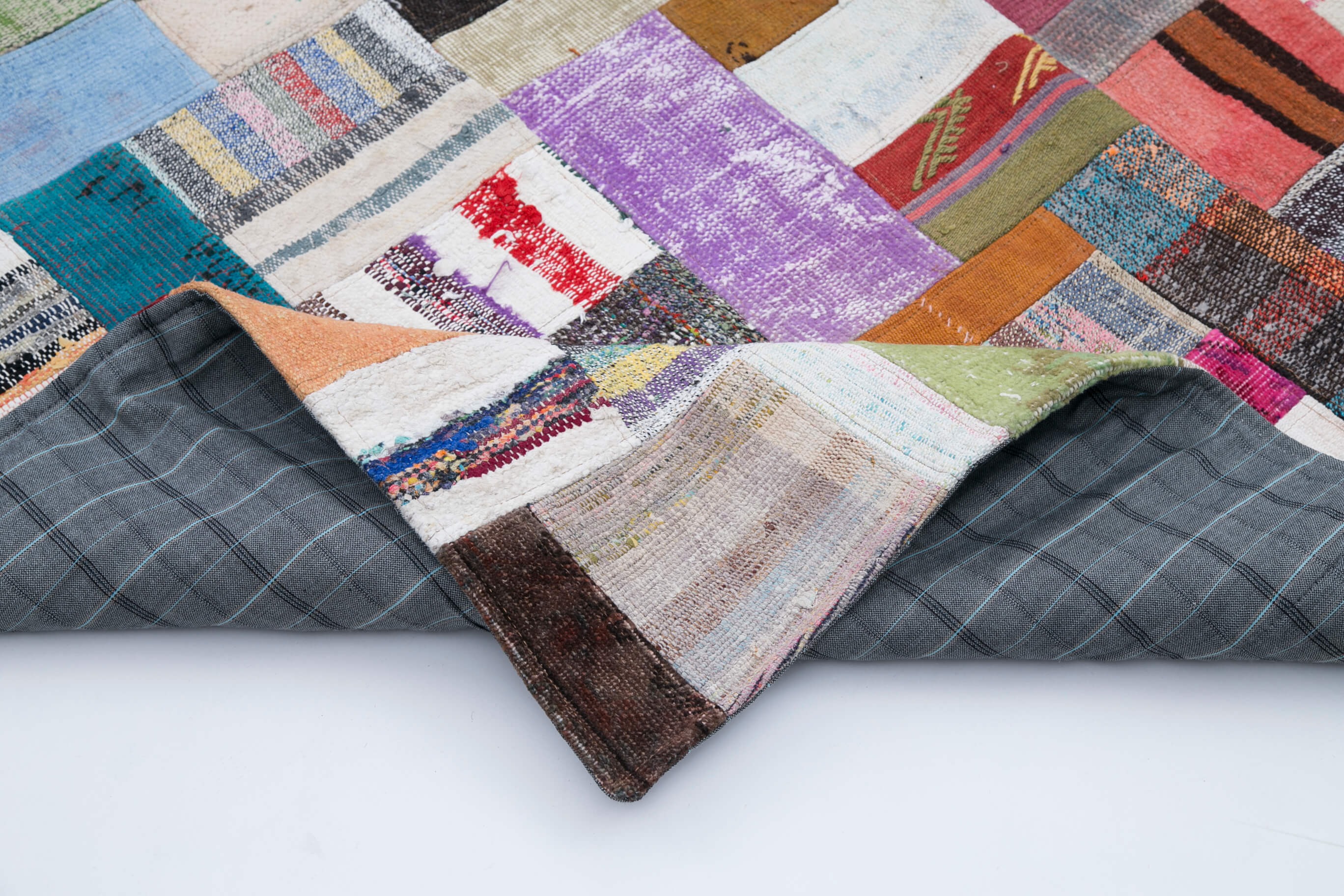 8x11 Multicolor Kilim Patchwork Rug - 30547