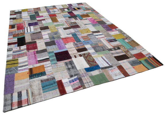 8x11 Multicolor Kilim Patchwork Rug - 30548