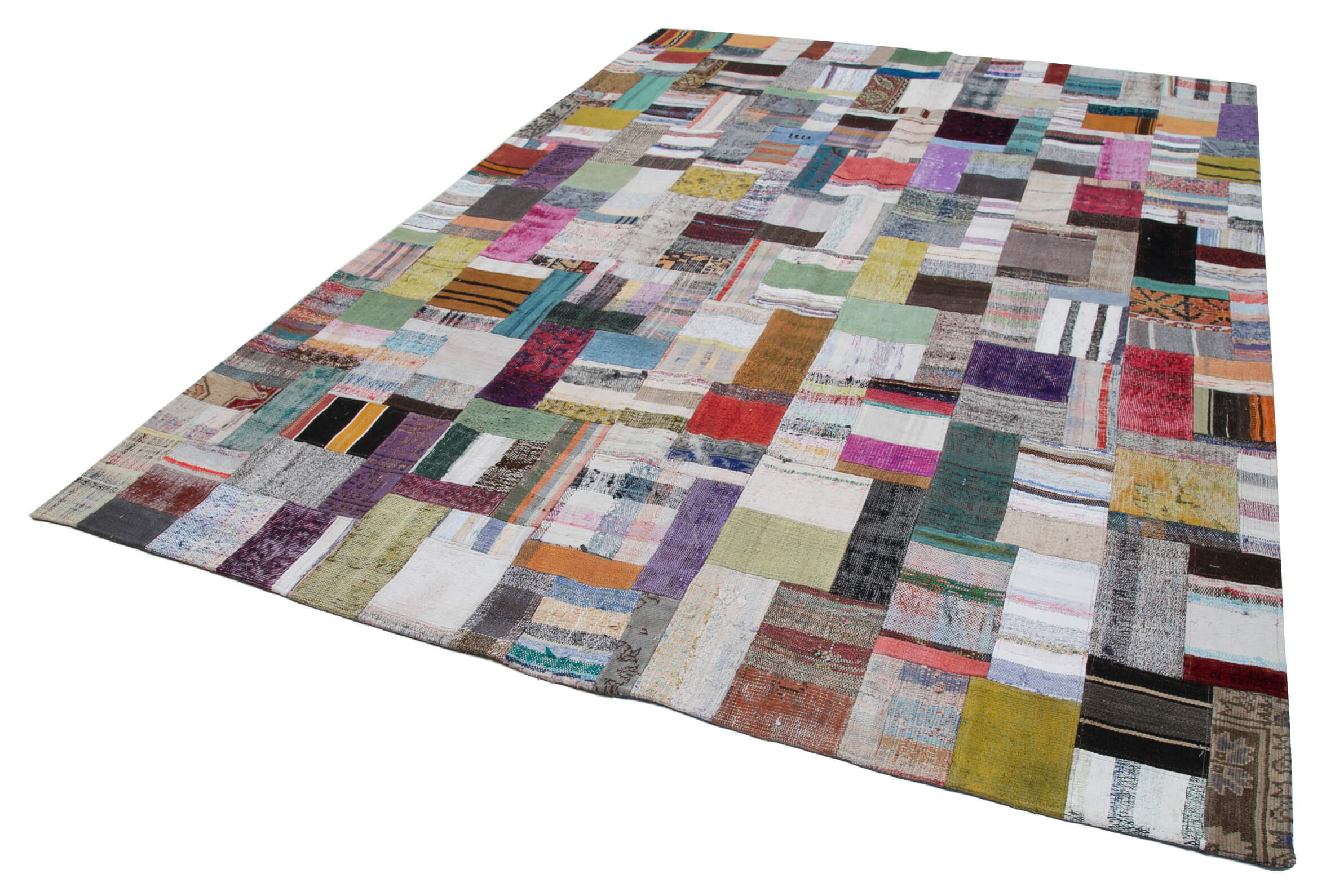 8x11 Multicolor Kilim Patchwork Rug - 30548