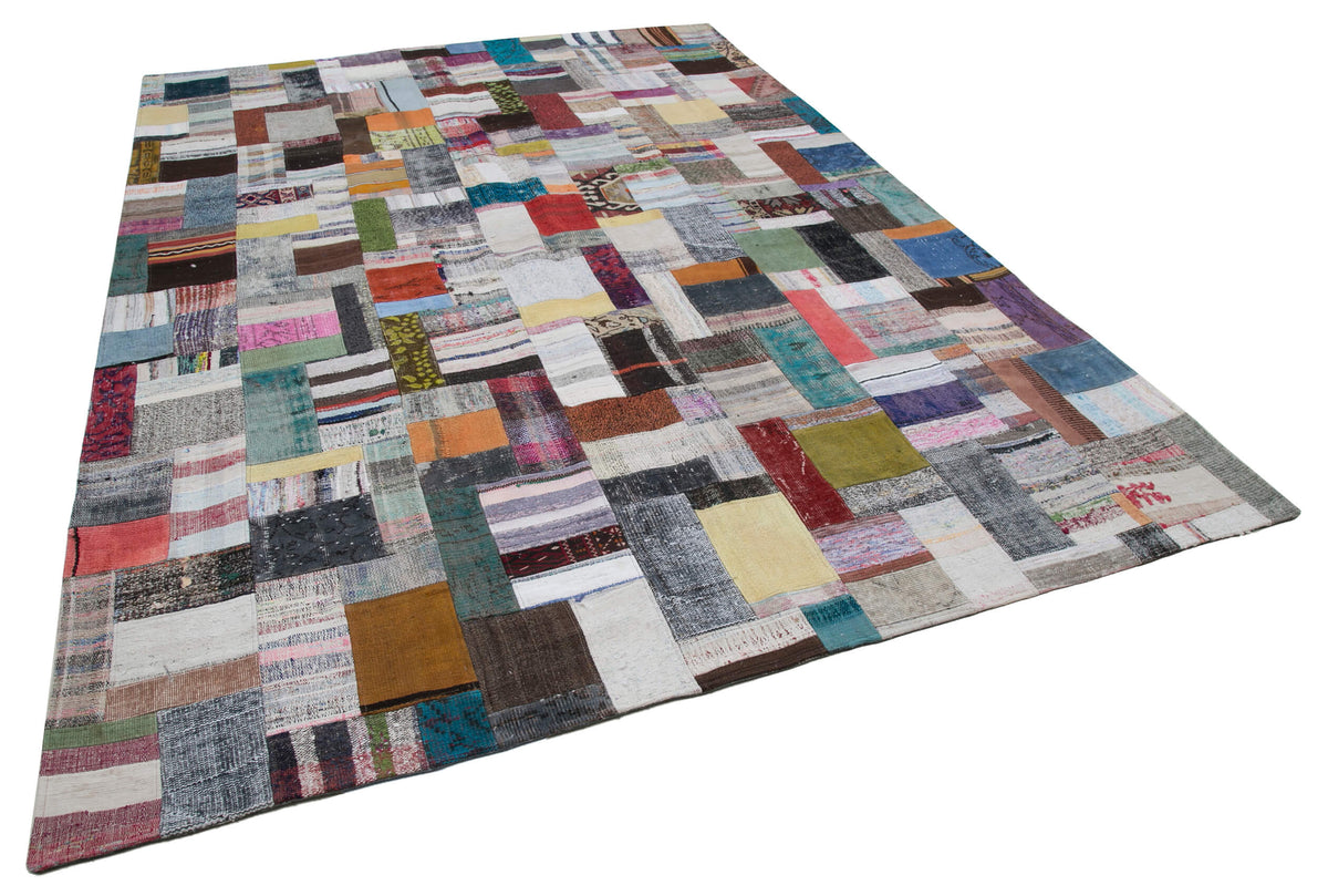 8x12 Multicolor Kilim Patchwork Rug - 30550