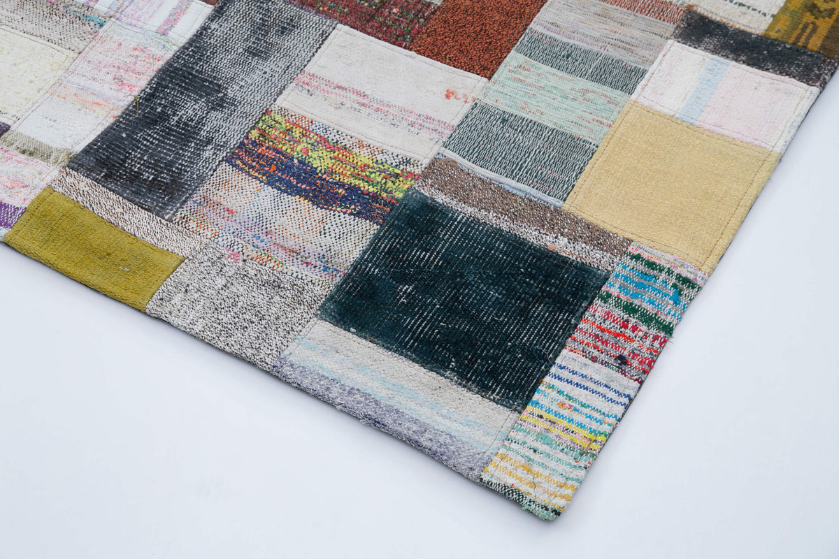 8x12 Multicolor Kilim Patchwork Rug - 30550
