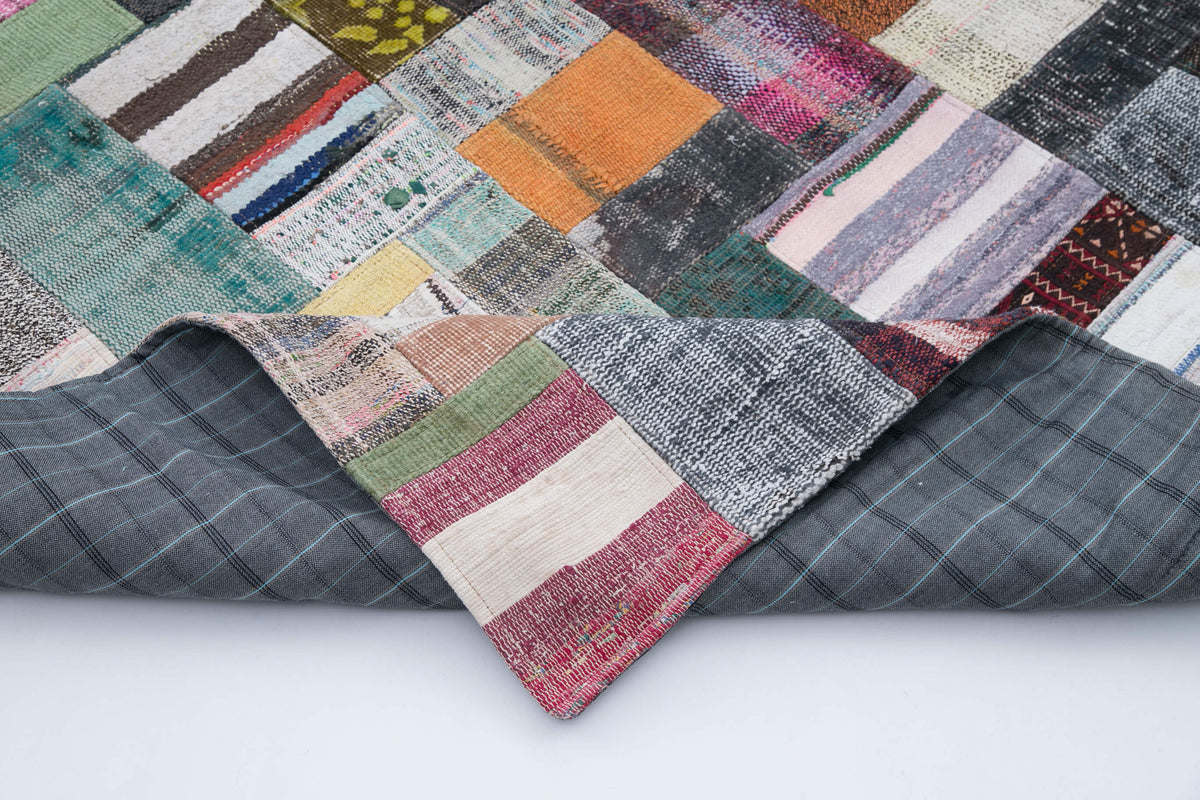 8x12 Multicolor Kilim Patchwork Rug - 30550