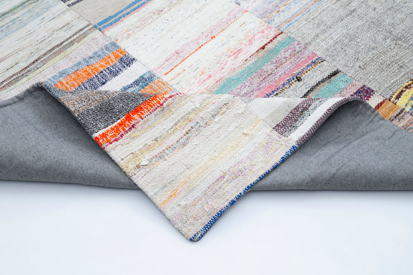 8x12 Multicolor Kilim Patchwork Rug - 30552