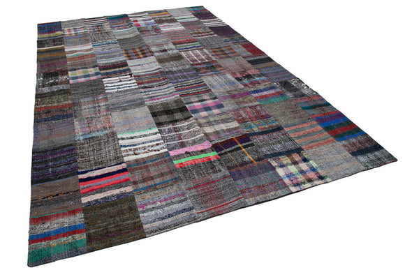 8x12 Multicolor Kilim Patchwork Rug - 30554