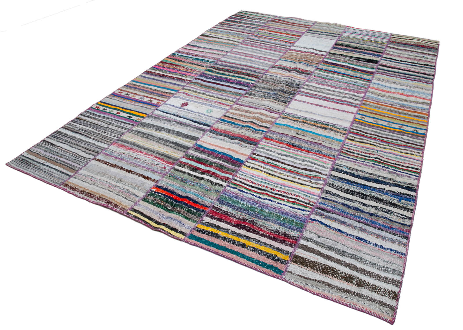 8x11 Multicolor Kilim Patchwork Rug - 30559