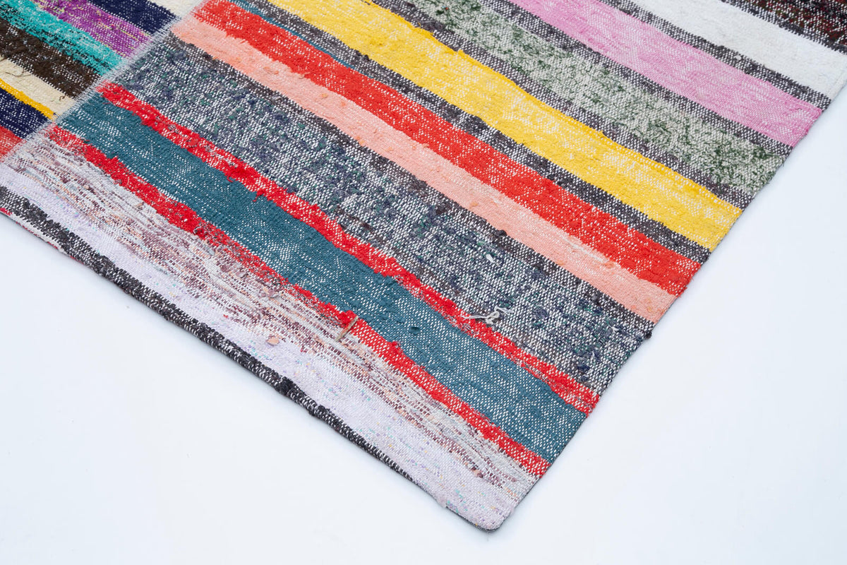 8x11 Multicolor Kilim Patchwork Rug - 30565