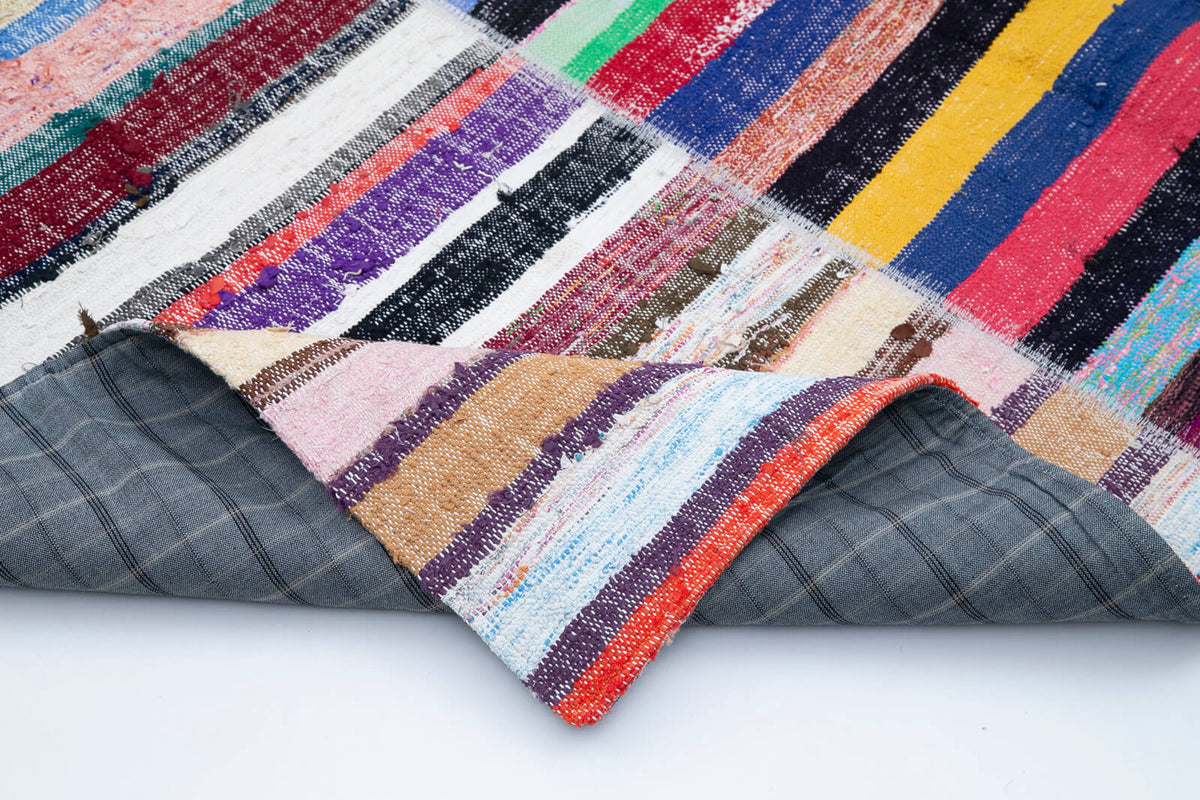 8x11 Multicolor Kilim Patchwork Rug - 30565