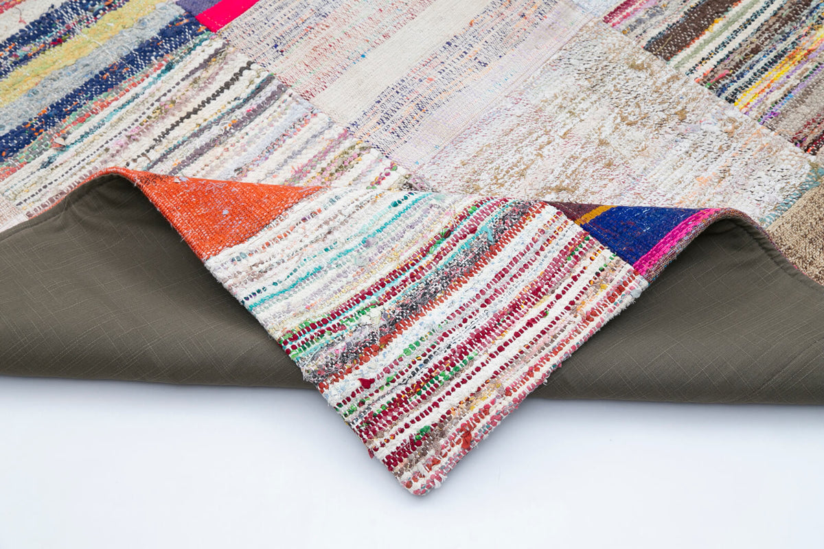 8x12 Multicolor Kilim Patchwork Rug - 30567