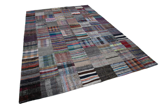 8x12 Multicolor Kilim Patchwork Rug - 30568
