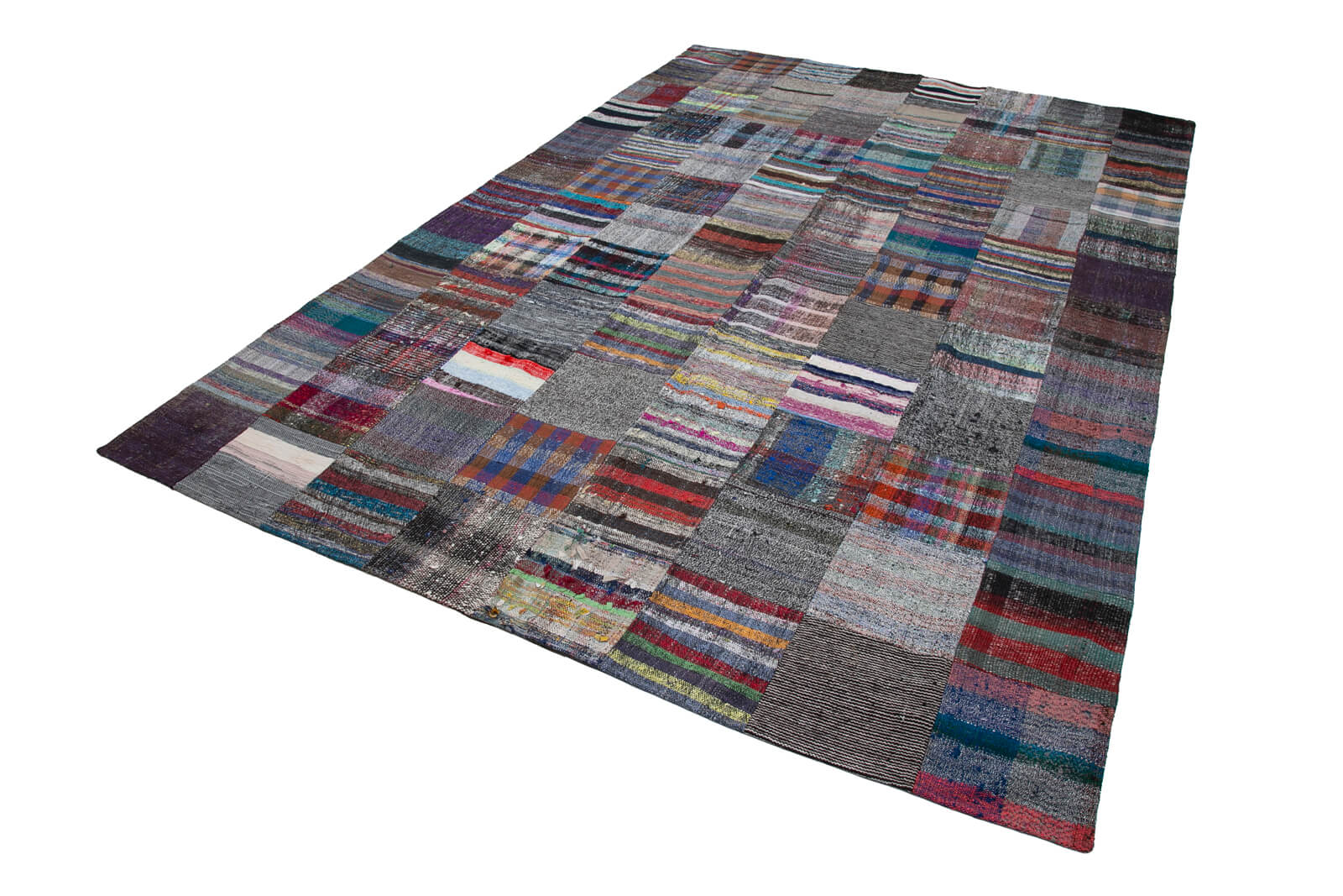 8x12 Multicolor Kilim Patchwork Rug - 30568