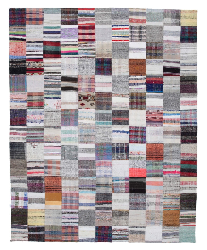 9x11 Multicolor Kilim Patchwork Rug - 30571