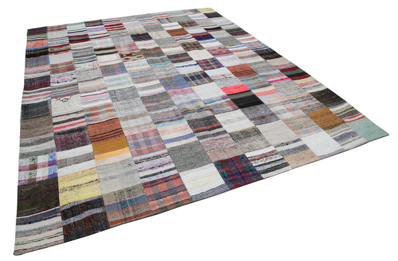 9x11 Multicolor Kilim Patchwork Rug - 30571