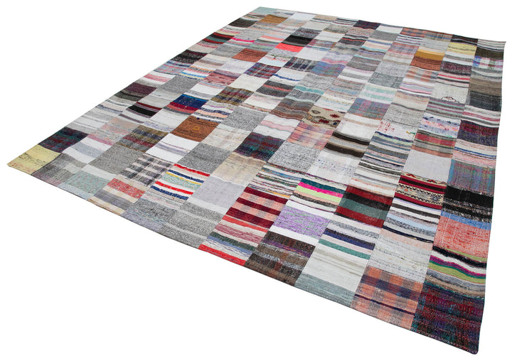 9x11 Multicolor Kilim Patchwork Rug - 30571