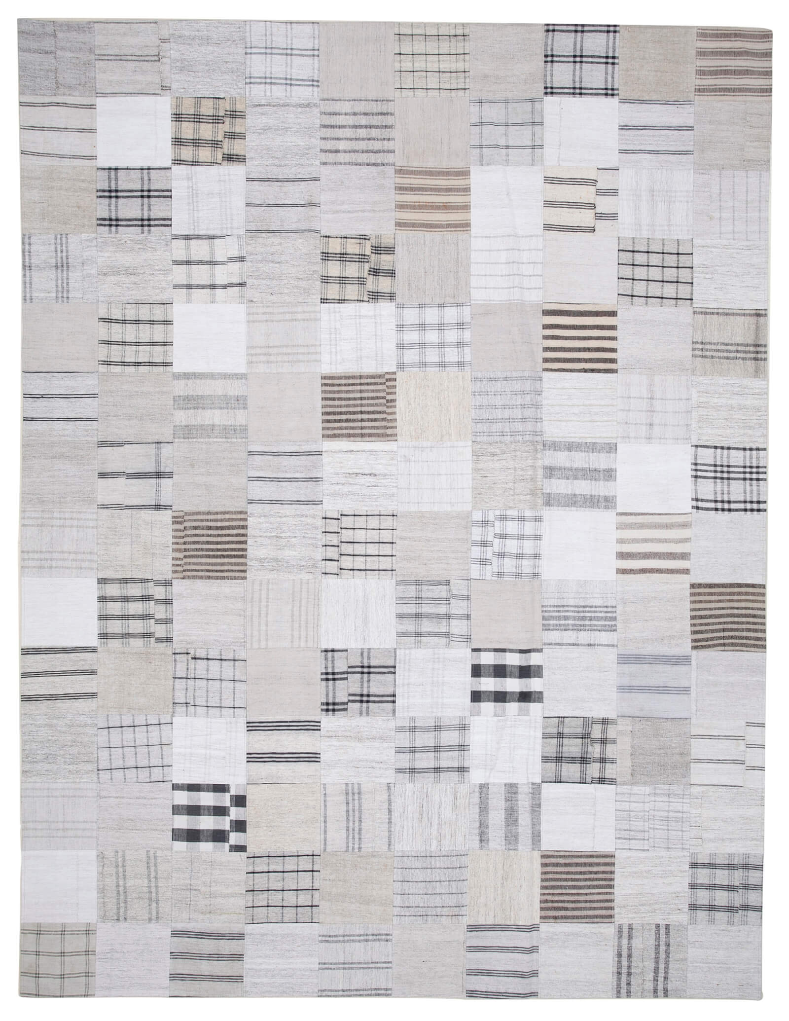 10x13 Beige Kilim Patchwork Rug - 30573