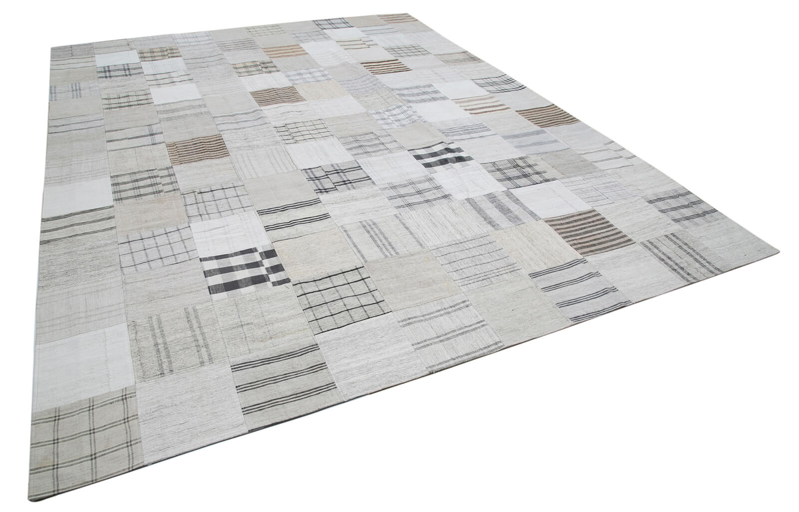 10x13 Beige Kilim Patchwork Rug - 30573
