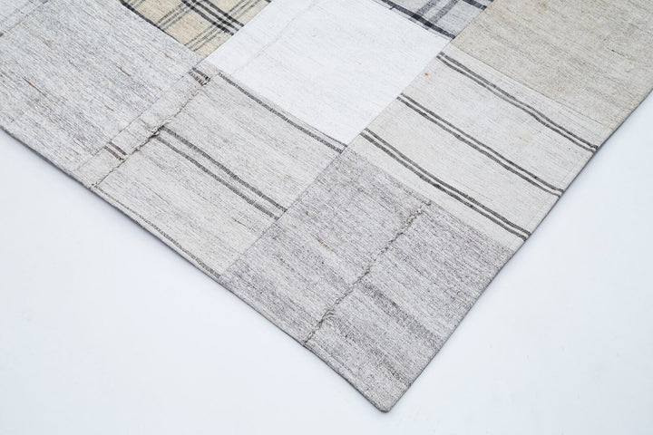 10x13 Beige Kilim Patchwork Rug - 30573