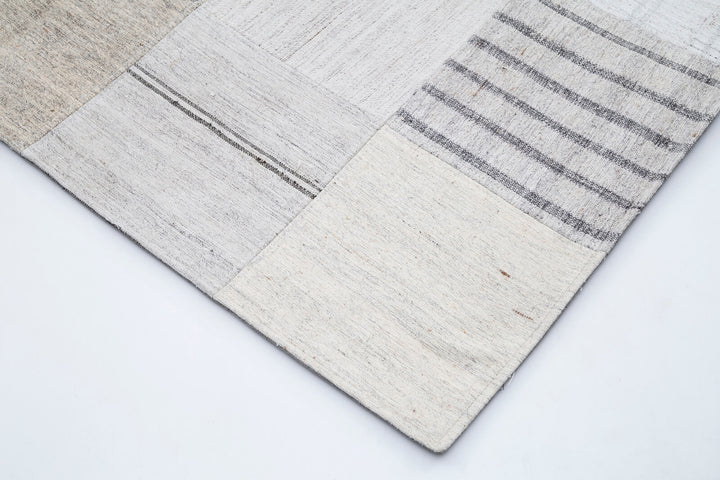 10x13 Beige Kilim Patchwork Rug - 30574